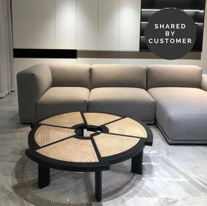 Replica Rio Low Rattan and Wood Coffee Table - Staunton and Henry