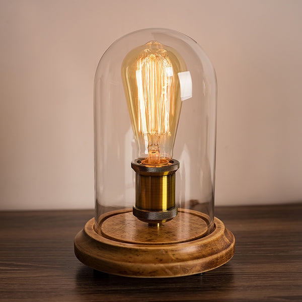 Vintage Brass Edison Bulb Table Lamp - Staunton and Henry