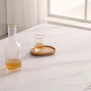 White Sintered Stone Top Dining Table - Staunton and Henry