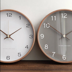 Arlo Nordic Wall Clock With Wood Frame - Staunton and Henry
