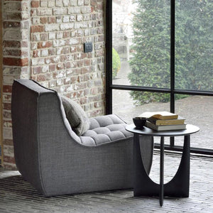 Asymmetric Oak Wood Side Table - Staunton and Henry