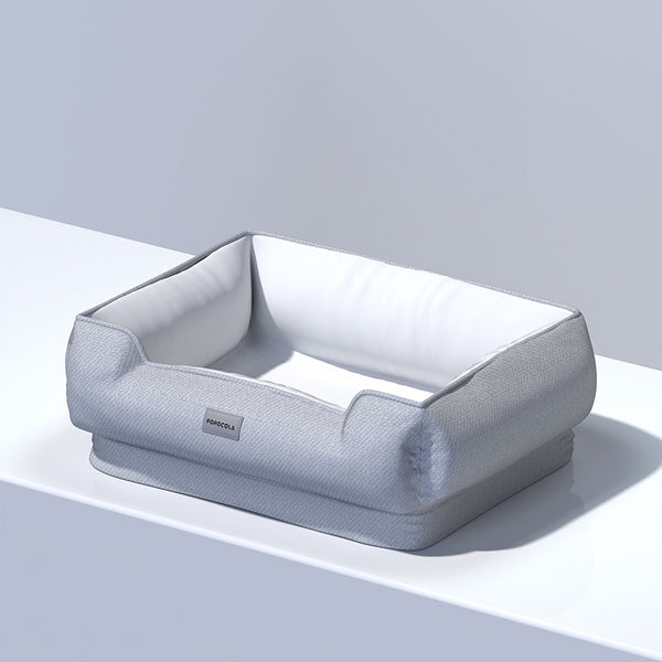 Washable Grey Latex Pet Bed - Staunton and Henry