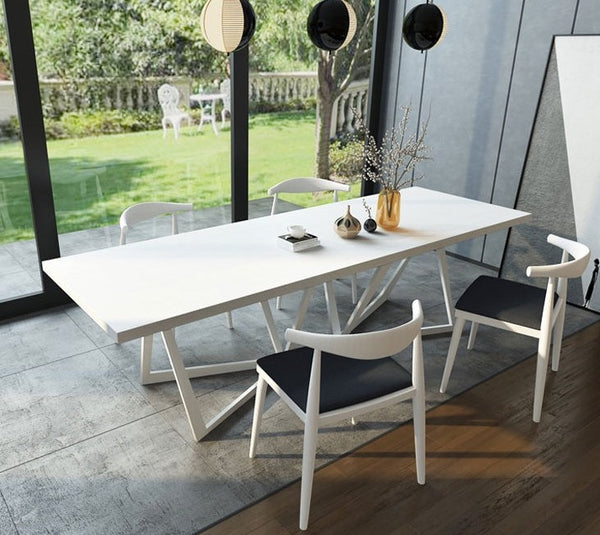 Otto Solid Wood and Metal Dining Table - Staunton and Henry