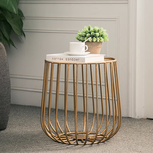 Round Metal Frame Side Table - Staunton and Henry