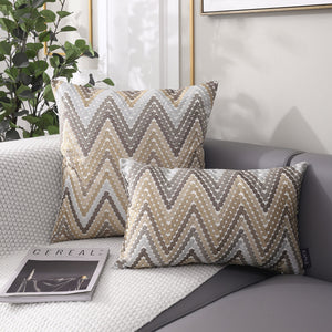 Chevron Pattern Throw Cushions - Staunton and Henry