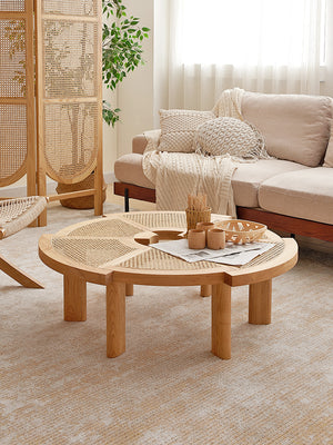 Replica Rio Low Rattan and Wood Coffee Table - Staunton and Henry