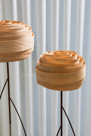 Studio Vayehi Roza Wood Veneer Floor Lamp - Staunton and Henry