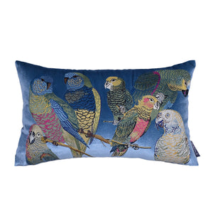 Parrot Embroidered Throw Cushion - Staunton and Henry