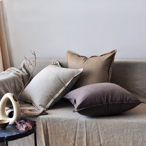 Lea European Linen Pillow 60x60cm - Staunton and Henry