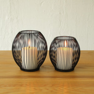 Black Cage Lantern Candle Holder - Staunton and Henry
