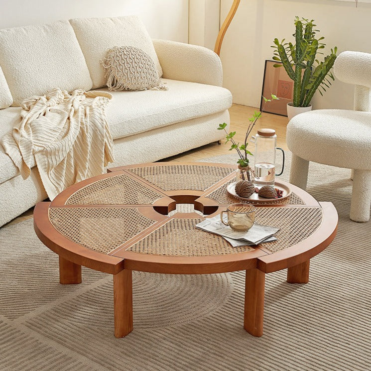 Charlotte Perriand free form wooden coffee table