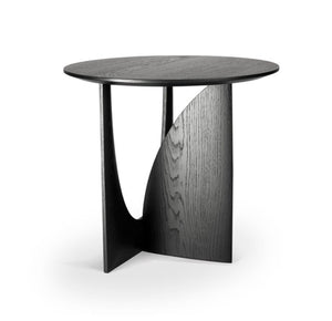 Asymmetric Oak Wood Side Table - Staunton and Henry