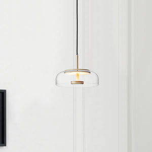 Future Deco Brass and Glass Ceiling Light - Staunton and Henry
