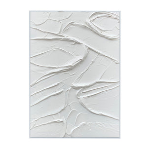 Modern Abstract White Oil Painting - Staunton and Henry