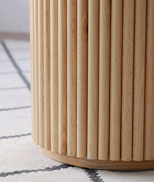 Art Deco Solid Wood Round Dining Table - Staunton and Henry