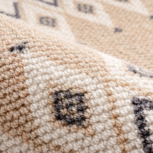 Bea Khaki Wool Runner Rug - Staunton and Henry