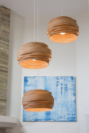 Studio Vayehi Light Cloud Wood Veneer Ceiling Light - Staunton and Henry