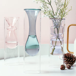 Inside Out Double Walled Glass Vase - Staunton and Henry