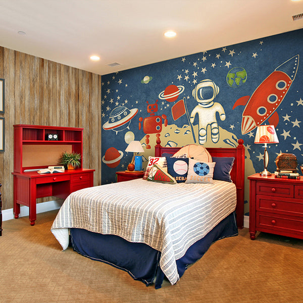 Outer Space Kids Wall Mural - Staunton and Henry