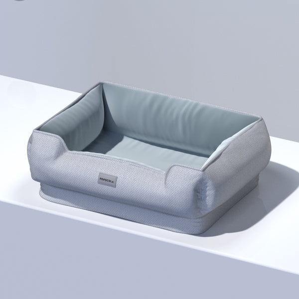 Washable Grey Latex Pet Bed - Staunton and Henry