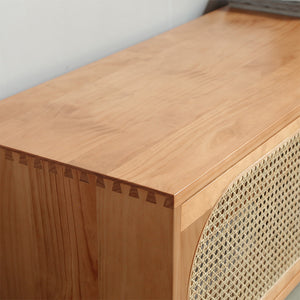 Retro Japanese Wood TV Cabinet - Staunton and Henry