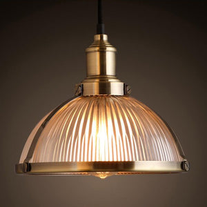 Retro Industrial Glass Pendant Light - Staunton and Henry