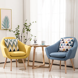 Oak Wood Round Side Table - Staunton and Henry