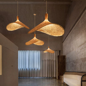 Modern Straw Hat Ceiling Light - Staunton and Henry