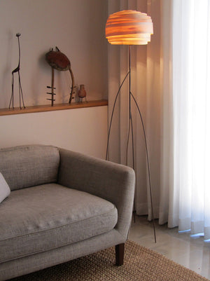 Studio Vayehi Roza Wood Veneer Floor Lamp - Staunton and Henry