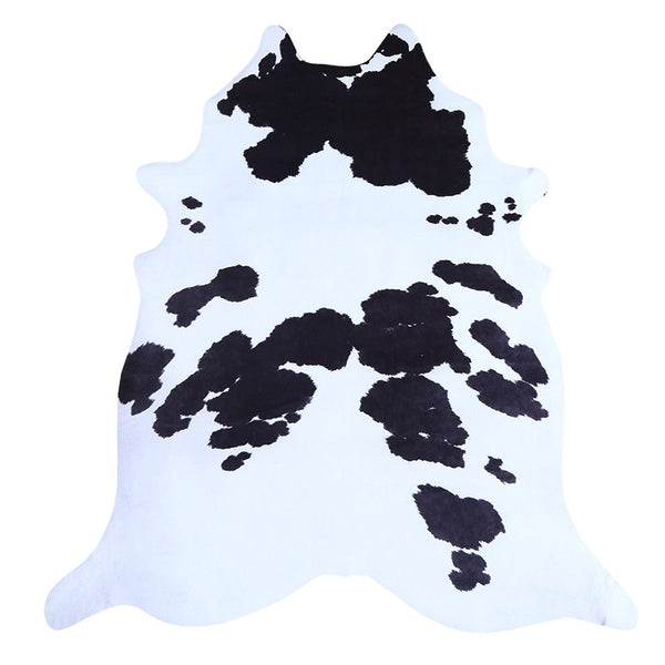 Premium White with Black Spots Faux Cowhide Rug - Staunton and Henry