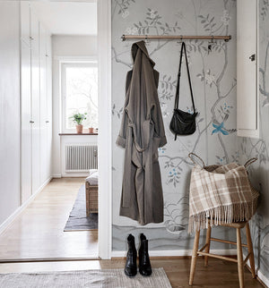 Grey Oriental Wall Mural - Staunton and Henry