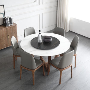 Sintered Stone Marble Round Dining Table - Staunton and Henry