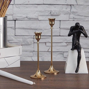 Slim Gold Candle Holder - Set of 3 - Staunton and Henry