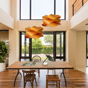 Wood Veneer Ribbon Ceiling Light - Staunton and Henry
