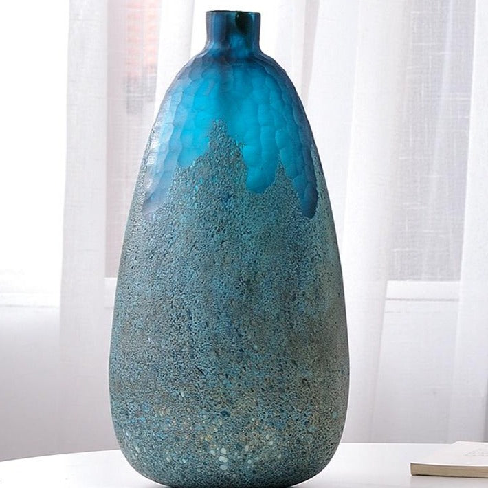 Buy Modern Faceted Blue Glass Vases at 20 off Staunton and Henry