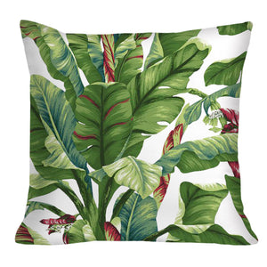 Tropical Green Throw Cushion - Staunton and Henry