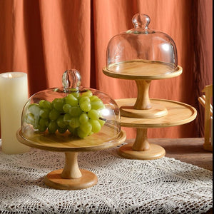 Footed Cake Stand With Dome - Staunton and Henry