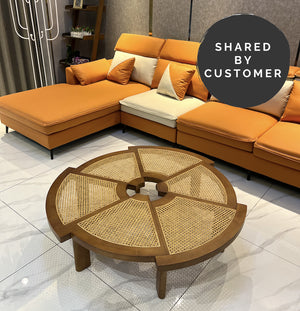 Replica Rio Low Rattan and Wood Coffee Table - Staunton and Henry