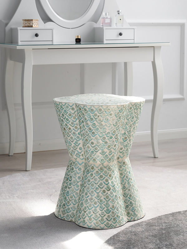 Clover Leaf Mother of Pearl Inlay Side Table - Staunton and Henry