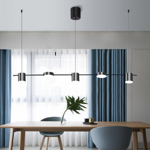 Modern Linear Gold Hanging Track Lights - Staunton and Henry