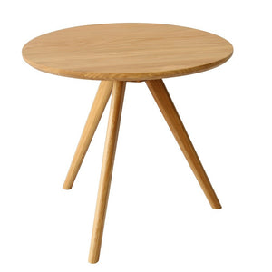 Oak Wood Tripod Side Table - Staunton and Henry