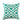 White & Turquoise Mexicola Throw Cushion - Staunton and Henry