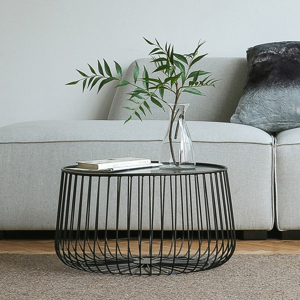 Round Metal Frame Coffee Table - Staunton and Henry