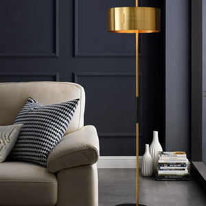Mondo Gold and Black Floor Lamp - Staunton and Henry