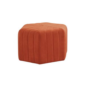 Modern Velvet Hexagon Ottoman - Staunton and Henry
