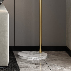 Aless Arc Gold Floor Lamp - Staunton and Henry