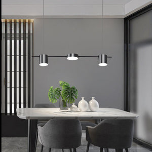 Modern Linear Gold Hanging Track Lights - Staunton and Henry