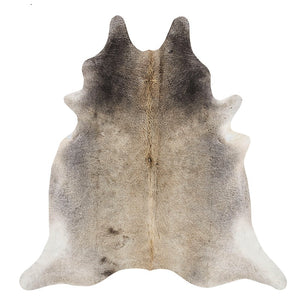 Premium Grey and Cream Faux Cowhide Rug - Staunton and Henry