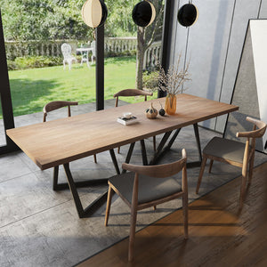 Otto Solid Wood and Metal Dining Table - Staunton and Henry