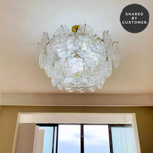 Vintage Glass Petals Chandelier - Staunton and Henry